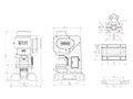 Mechanical C-Frame Press (3 Guide Posts), HC-65T
