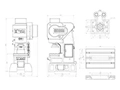 Mechanical C-Frame Press (3 Guide Posts), HC-45T